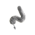 Fox Tail Butt Plug — Stainless Steel Plug with Faux Fur Tail, Unisex Roleplay Accessory