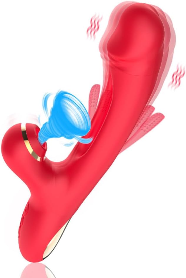 3-in-1 Rabbit Vibrator — G-Spot, Clitoral Tickler & Suction, 7 Vibration Modes for Women