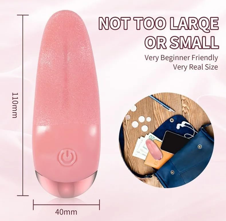 Tongue Licking G-Spot Vibrator with Heating — 10 Vibration Modes, IPX6 Waterproof, Quiet ≤50dB, USB Rechargeable