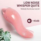 Tongue Licking G-Spot Vibrator with Heating — 10 Vibration Modes, IPX6 Waterproof, Quiet ≤50dB, USB Rechargeable