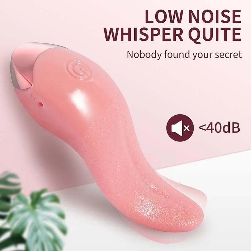 Tongue Licking G-Spot Vibrator with Heating — 10 Vibration Modes, IPX6 Waterproof, Quiet ≤50dB, USB Rechargeable