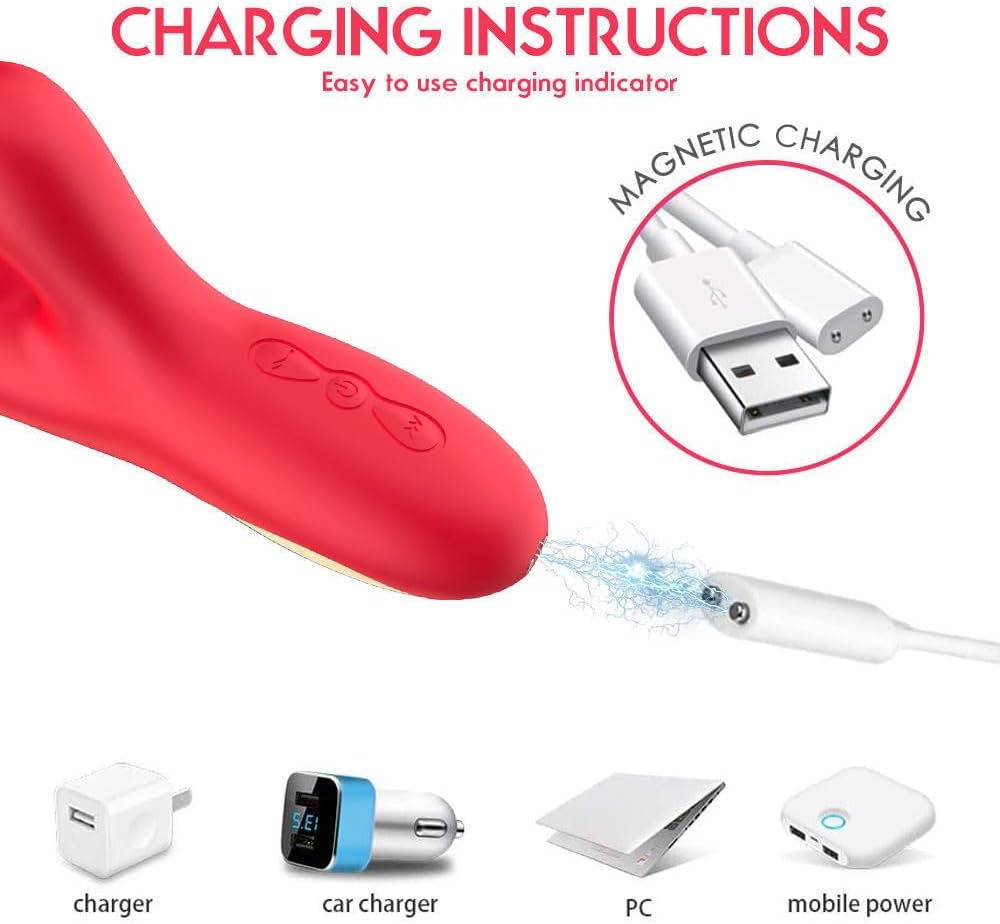 3-in-1 Rabbit Vibrator — G-Spot, Clitoral Tickler & Suction, 7 Vibration Modes for Women