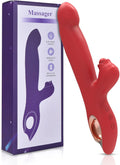 Rabbit Vibrator for Women — Dual Motor, 10 Vibration & 5 Swing Modes, G-Spot & Clitoral Stimulation, USB Magnetic Charging