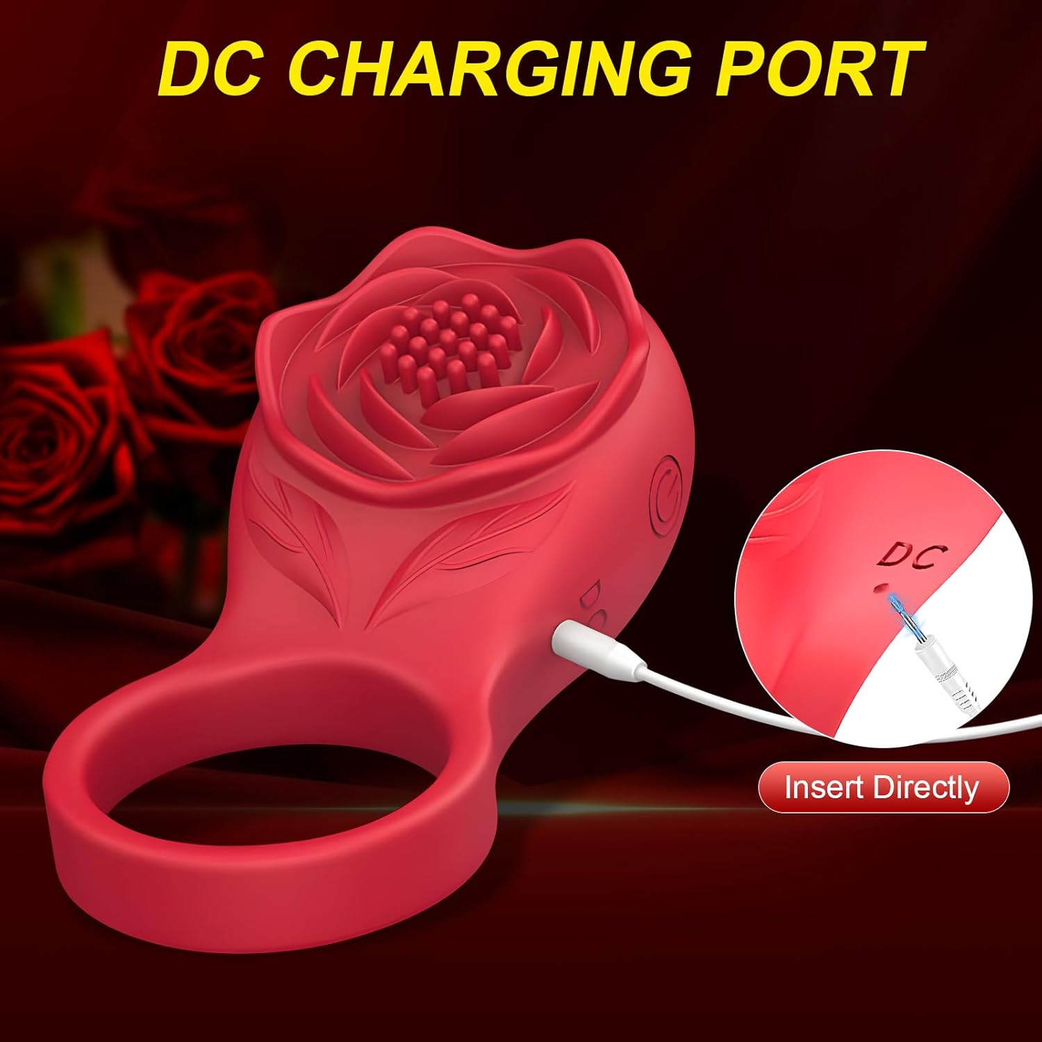 APP-Controlled Vibrating Cock Ring – 9 Vibration Modes, Wireless Remote, Waterproof IPX6 | Couples Pleasure Ring
