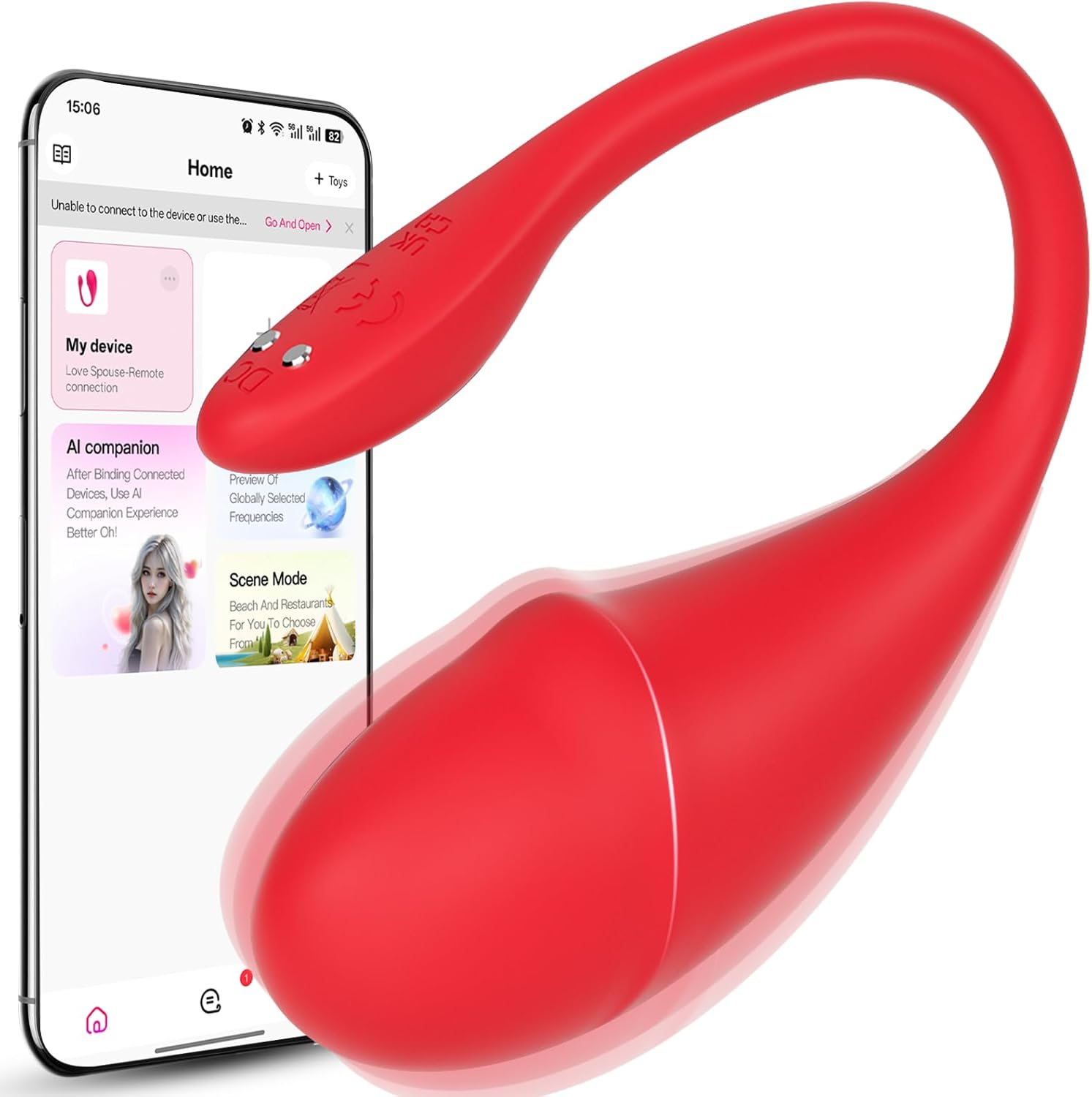 Wearable App-Controlled Egg Vibrator — 9 Vibration Modes, Long Distance Remote, G-Spot Stimulation