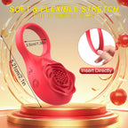 APP-Controlled Vibrating Cock Ring – 9 Vibration Modes, Wireless Remote, Waterproof IPX6 | Couples Pleasure Ring