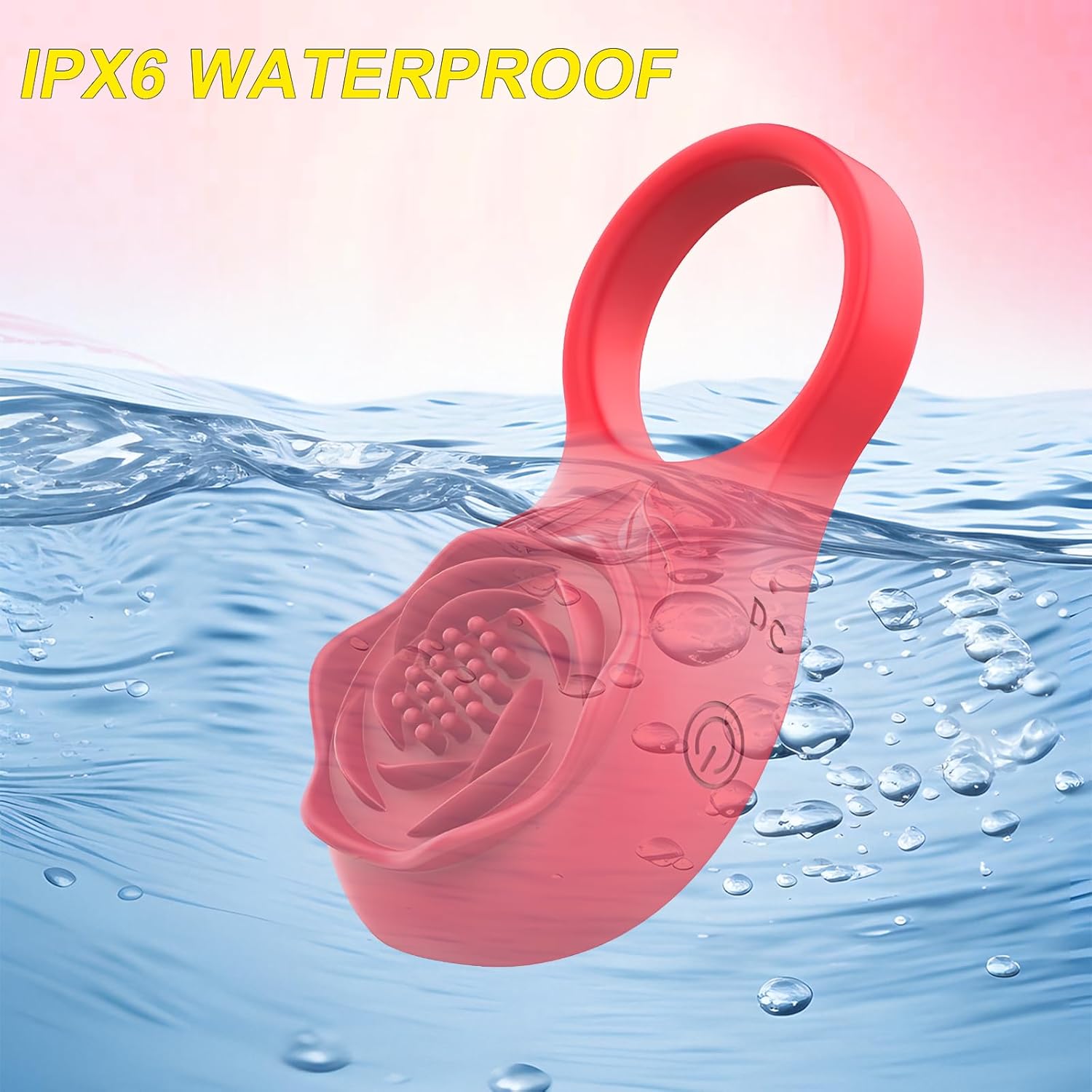 APP-Controlled Vibrating Cock Ring – 9 Vibration Modes, Wireless Remote, Waterproof IPX6 | Couples Pleasure Ring
