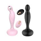 Wearable Anal Butt Plug — 10 Vibration & Electric Pulse Modes, Remote Control, Liquid Silicone, USB Rechargeable