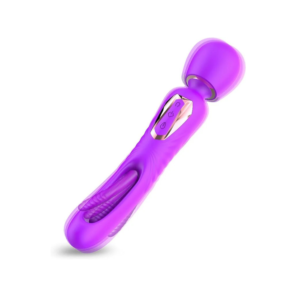 Wand G-Spot Vibrator — 7 Slap Modes & 10 Vibration Frequencies, Turbo Motor, Portable