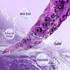 Tentacle Fantasy Vibrator — 9 Vibration Modes, 360° Rotation, Dual Motor, Magnetic Charging, Waterproof