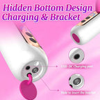 Thrusting G-Spot Vibrator with Remote Control — 10 Vibration & 7 Thrusting Modes, Detachable Bracket Stand